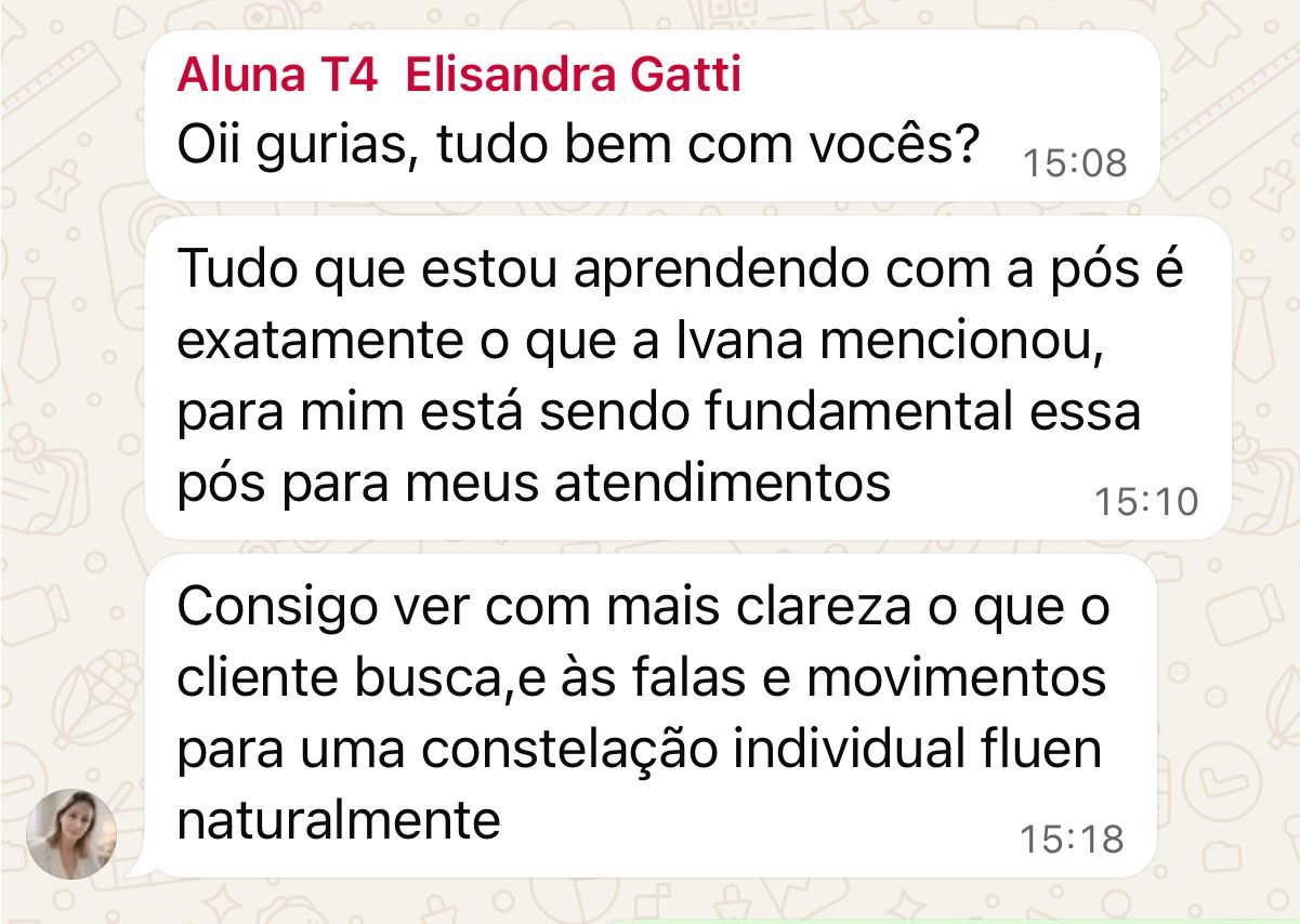 Depoimento de aluna da pos em diagnostico sistêmico — Escola Ancestrall